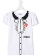 Moschino Kids Teen Blouse Print T-shirt - White