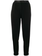 Styland High Waisted Tapered Trousers - Black