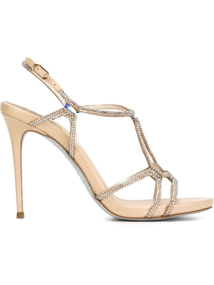 René Caovilla Embellished Sandals