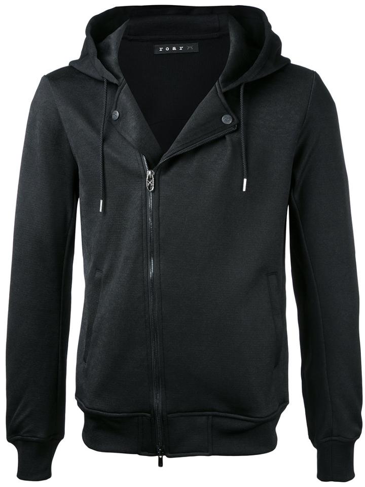 Roar Love And Peace Embellished Hooded Jacket, Men's, Size: Iv, Black, Polyester