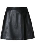 Loveless A-line Skirt, Women's, Size: 34, Black, Lamb Skin