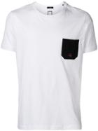 Fay Contrast Pocket T-shirt - White
