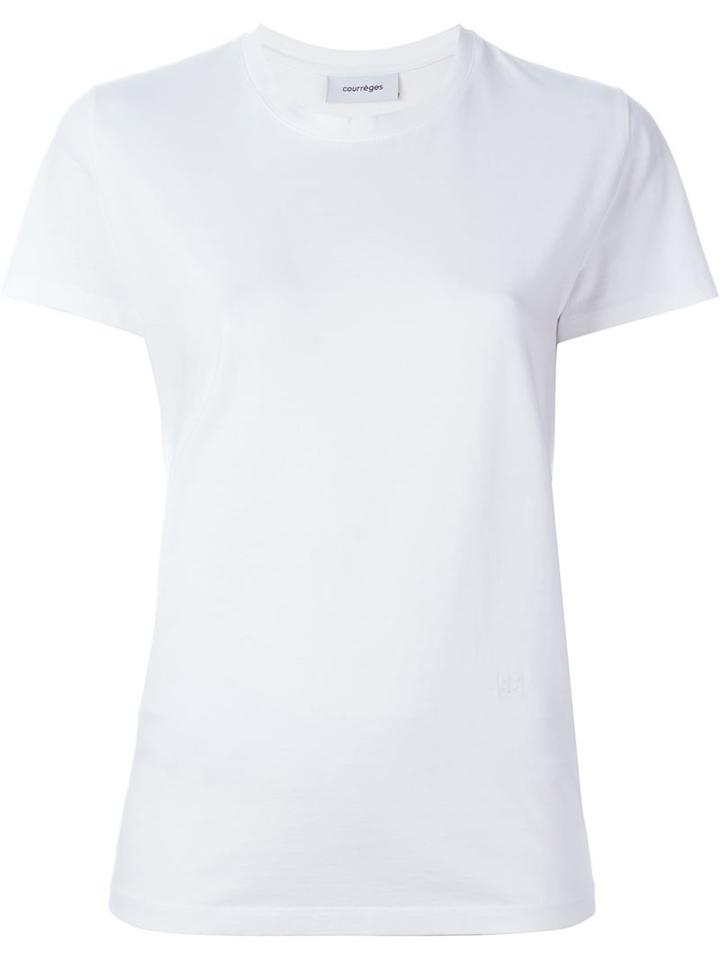 Courrèges Classic T-shirt, Women's, Size: 1, White, Cotton