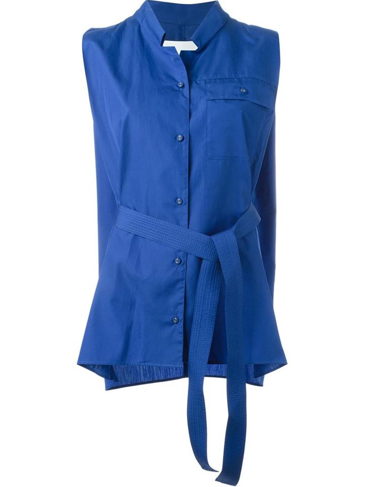 Maison Margiela Sleeveless Caped Blouse