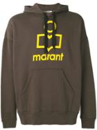Isabel Marant Logo Knitted Hoodie - Grey