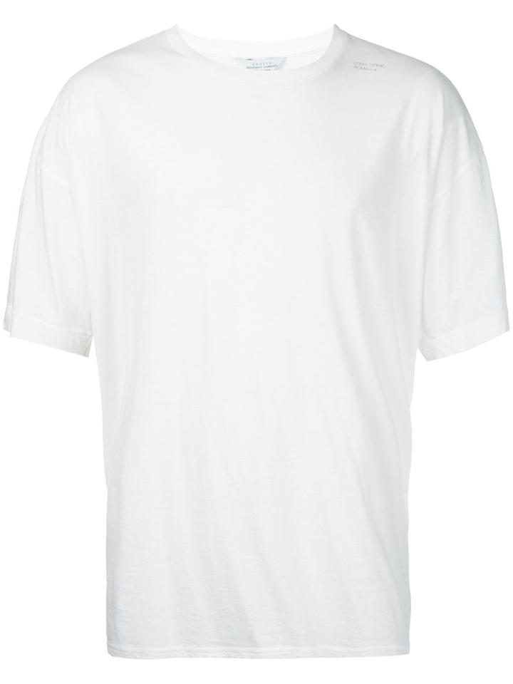 Unused - Round Neck Short Sleeve T-shirt - Men - Cotton - 3, White, Cotton