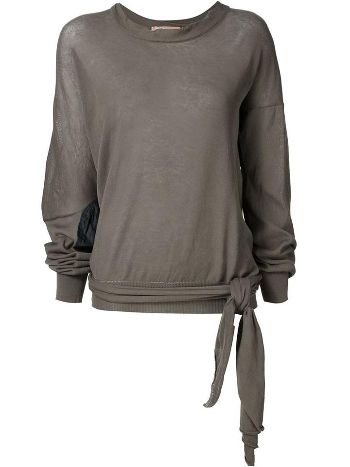 Vivienne Westwood Gold Label Squiggle Bio Slash Jumper, Women's, Size: M, Brown, Cotton/silk