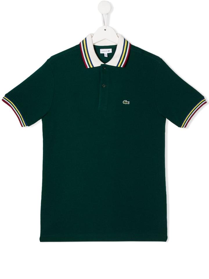 Lacoste Kids Teen Cotton Polo Shirt - Green