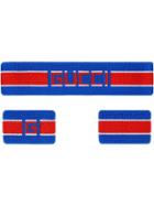 Gucci Gucci Stripe Headband And Wrist Cuffs - Blue