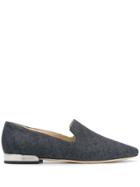 Jimmy Choo Jaida Denim Slippers - Blue