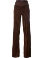 Rick Owens 'bias' Palazzo Pants, Women's, Size: 42, Brown, Silk/cotton/polyamide/viscose