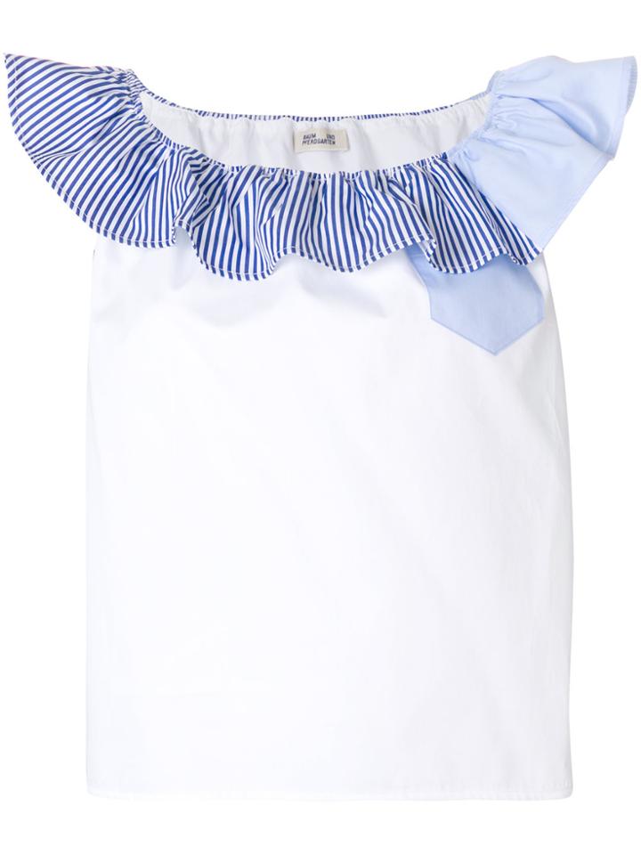 Baum Und Pferdgarten Ruffled Blouse - White
