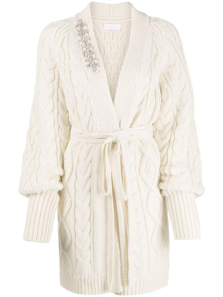 P.a.r.o.s.h. Embellished Wrap Cardigan - Neutrals