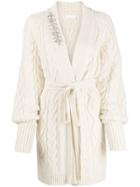 P.a.r.o.s.h. Embellished Wrap Cardigan - Neutrals
