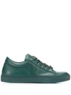 Christian Wijnants Leather Lace Up Sneakers - Green