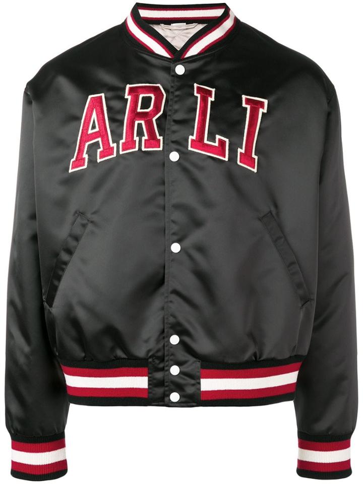 Gucci Satin Bomber Jacket - Black
