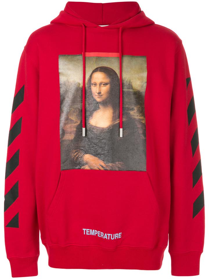 Off-white Diag Mona Lisa Hoodie - Red