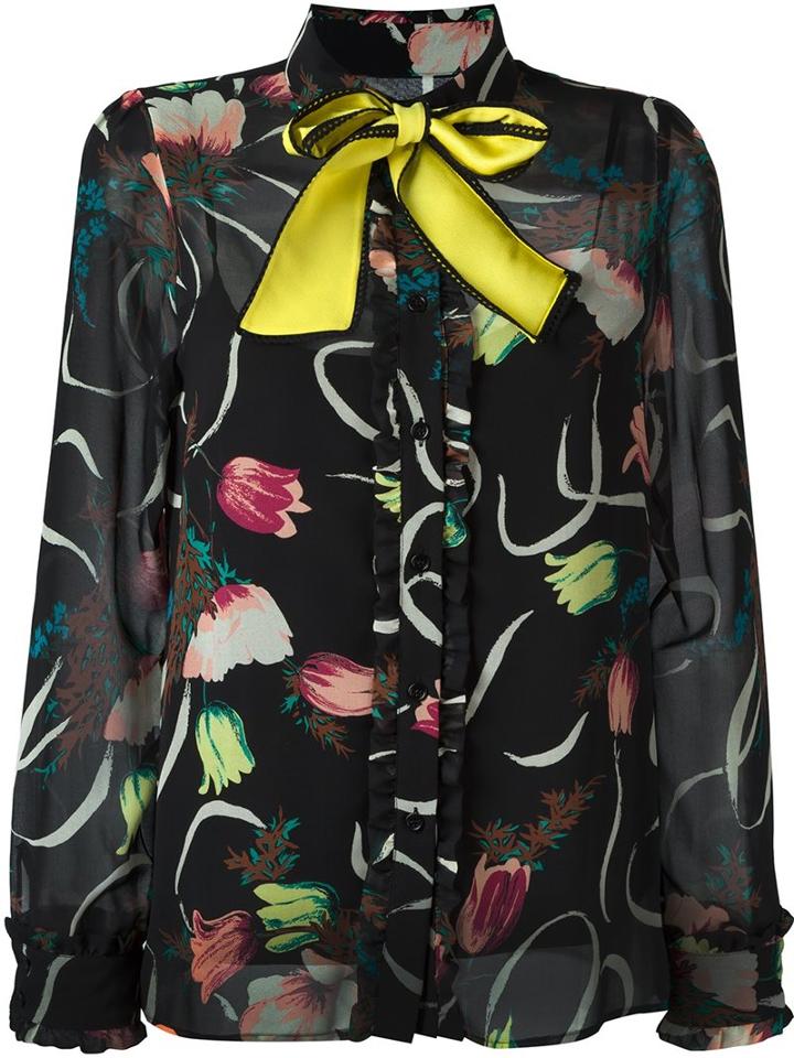 I'm Isola Marras Contrast Bow Collar Blouse