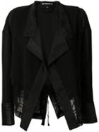 Ann Demeulemeester Lace Insert Jacket - Black
