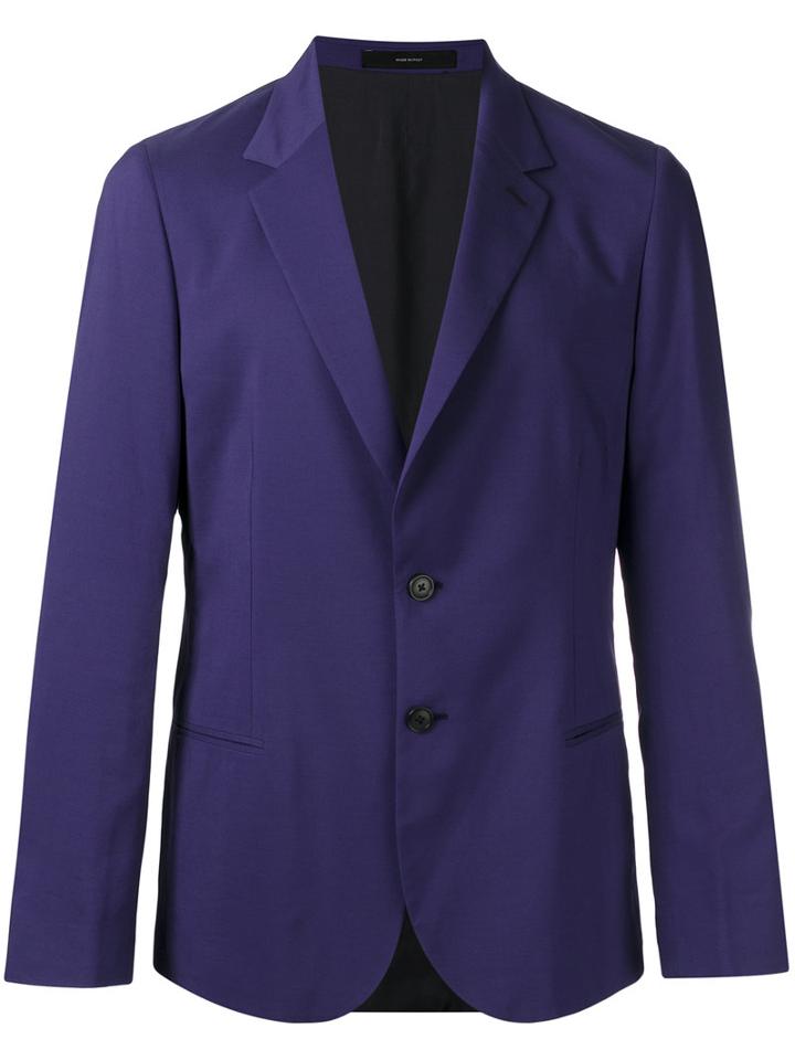 Paul Smith - Notched Lapel Blazer - Men - Cotton/cupro/modal/cashmere - 46, Blue, Cotton/cupro/modal/cashmere