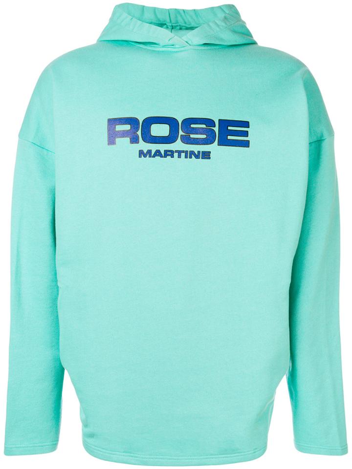 Martine Rose Logo Print Hoodie - Green