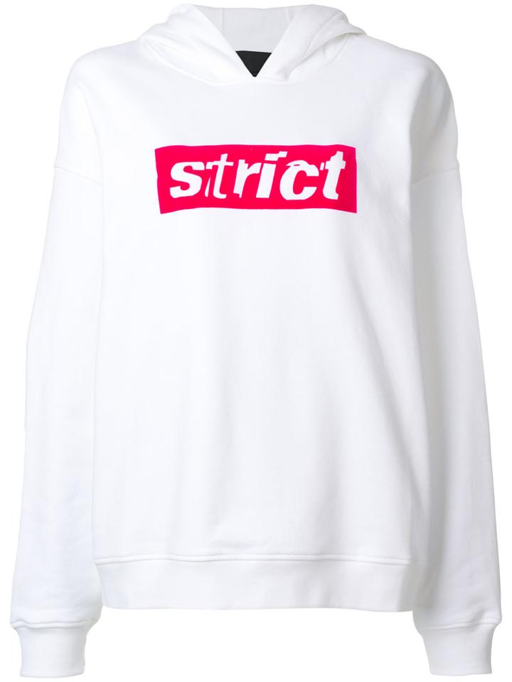 Alexander Wang - Strict Hooded Sweatshirt - Women - Cotton - S, White, Cotton