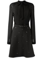 Ermanno Ermanno Layered A-line Dress - Black