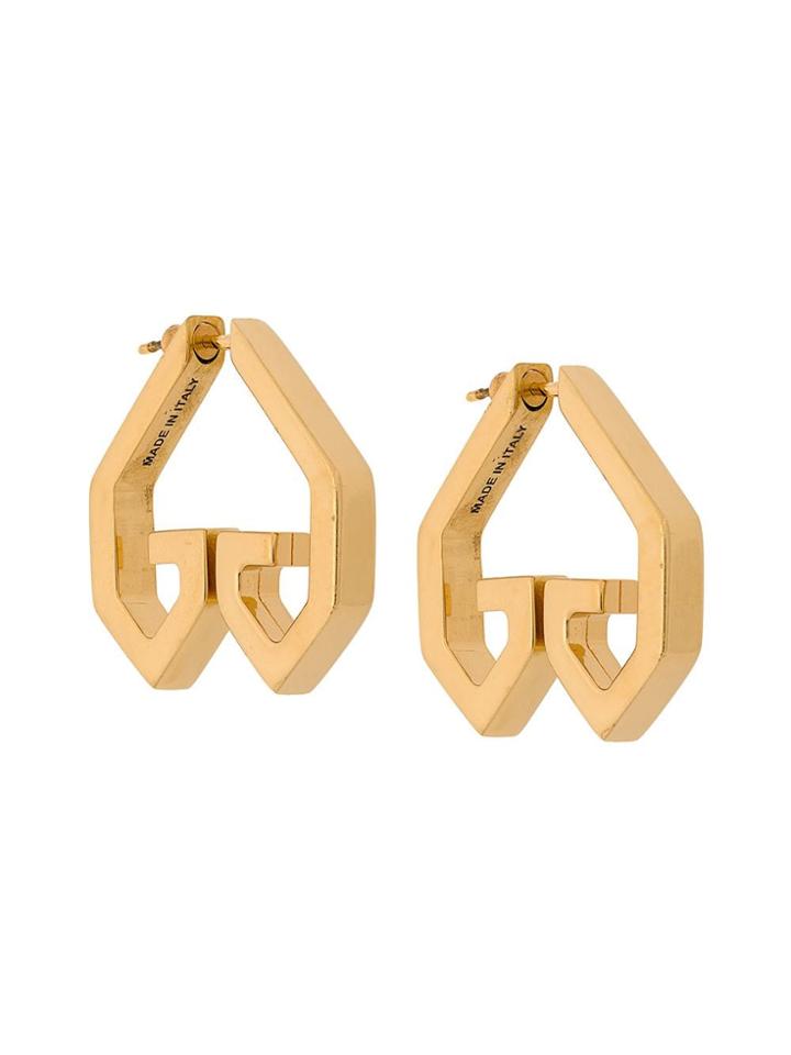 Givenchy Heart Earrings - Gold