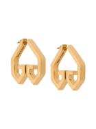 Givenchy Heart Earrings - Gold