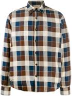 Maison Flaneur Check Print Shirt - Brown