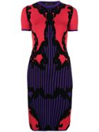Versace Intarsia-knit Dress - Red