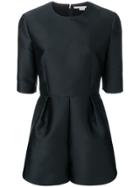 Stella Mccartney Three-quarter Length Sleeves Playsuit - Black