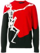 Alexander Mcqueen Dancing Skeleton Sweater - Red