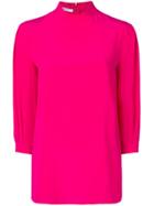 Givenchy Pleated Detail Silk Top - Pink
