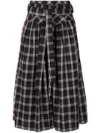 Marc Jacobs Plaid Belt Skirt - Black