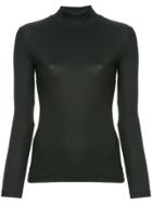 We11done Jersey Turtleneck Top - Black