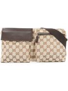 Gucci Vintage Gg Pattern Bum Bag Waist Pouch - Brown