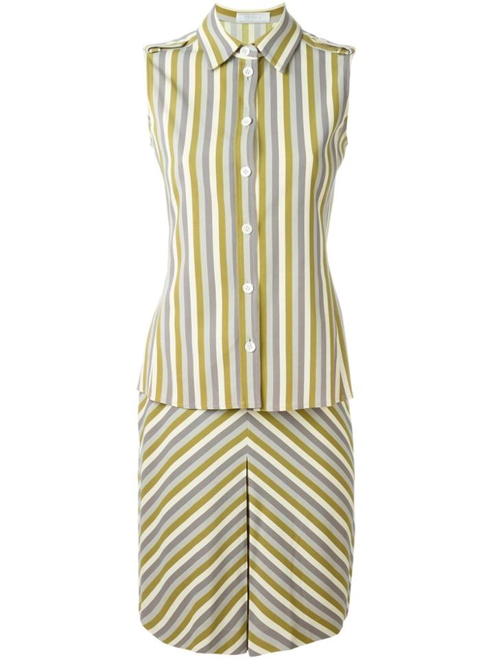 Prada Vintage Blouse And Skirt Suit - Green