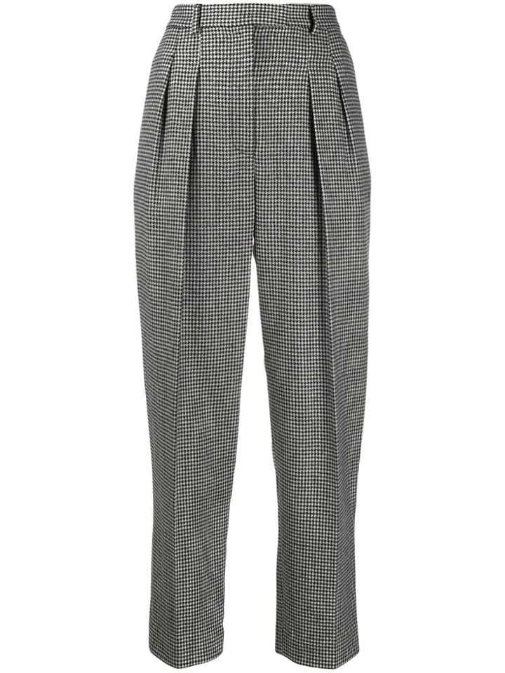 A.p.c. Cheryl Houndstooth-print Trousers - Black