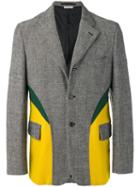 Comme Des Garçons Pre-owned Colour Block Blazer - Grey