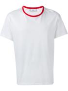 Ami Alexandre Mattiussi Round Neck T-shirt, Men's, Size: Large, White, Cotton