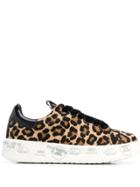 Premiata Animal-print Sneakers - Brown