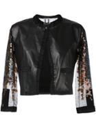 Aviù Three-quarters Sheer Sleeve Jacket