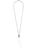 Ann Demeulemeester Feather Detail Long Necklace - White