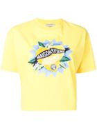 Maison Kitsuné Graphic Logo Cropped T-shirt - Yellow