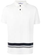 Stone Island - Printed Stripe Polo Shirt - Men - Cotton - Xxl, White, Cotton