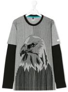 Armani Junior Teen Eagle Layered T-shirt - Grey