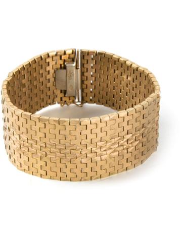 Katheleys Vintage Articulated Tank Bracelet - Metallic