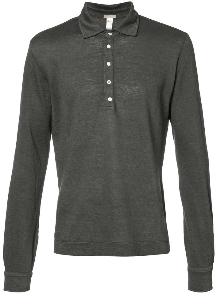 Massimo Alba Classic Polo Top, Men's, Size: Xl, Grey, Linen/flax