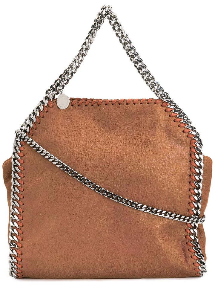 Stella Mccartney Mini 'falabella' Shoulder Bag, Women's, Yellow/orange, Artificial Leather/metal